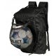 Sportlicher Rucksack Schwarz mit Schuh-/Ballnetz