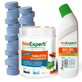    Bakterien für Klärgruben Biologische Tabletten für 2 JAHRE 24 Stück + BIOEXPERT GEL