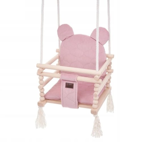  Gartenschaukel Eimer für Kinderhaus Holz 3in1 Teddybär Dirty Pink