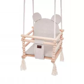    Gartenschaukel Eimer für Kinderhaus Holz 3in1 Teddybär Beige