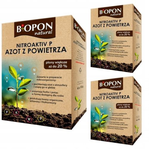 Nitroaktiv P Natürliches Bodenaktivator für Stickstoffumwandlung – 3x40g