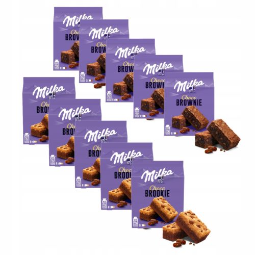 Milka Choco Brownie und Choco Brookie Kekssortiment, 10 Stück