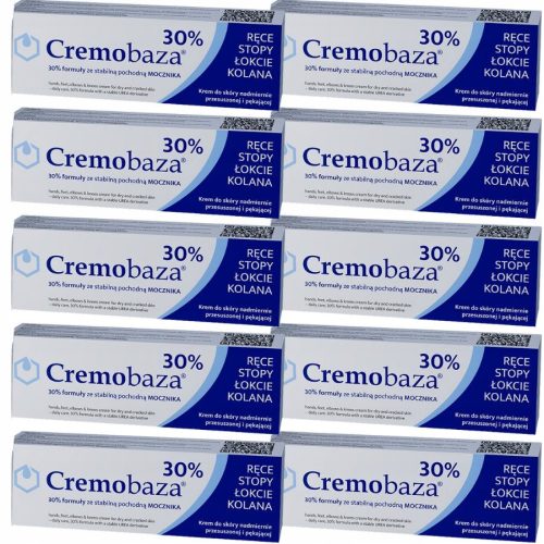 Cremobaza 30% Urea-Creme für trockene Haut, 10 x 30g
