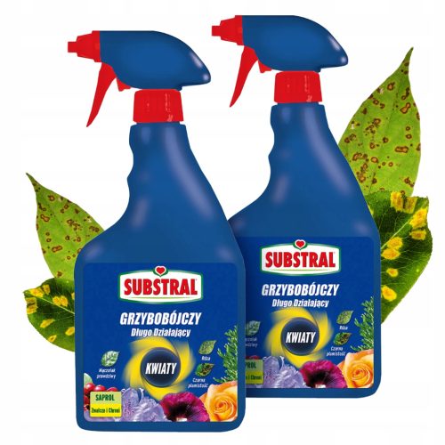 Substral Saprol Hobby - Effektives Pilzschutzspray für Pflanzen, 2x750ml