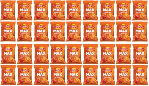 36x 40g LAY'S MAX Paprikageschmack Wellenchips im Karton
