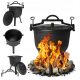  Gusseisentopf 15L Ungarischer Jagdtopf Bratstücke für Grill Lagerfeuer