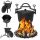  Gusseisentopf 5L Ungarischer Jagdtopf Bratstücke für Grill Lagerfeuer