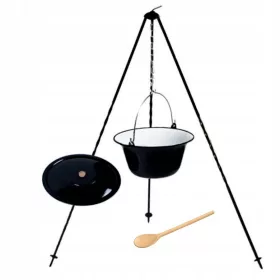  UNGARISCHER EMAILLIERT-KESSEL 14 L STAND 120 m DECKEL