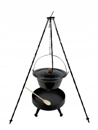  Emaillierter Kessel 13 + Deckel KAMIN 40 cm