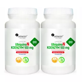 Koenzym Q10 Naturalny UbiquinoN - 100mg, 100 Vegane Kapseln