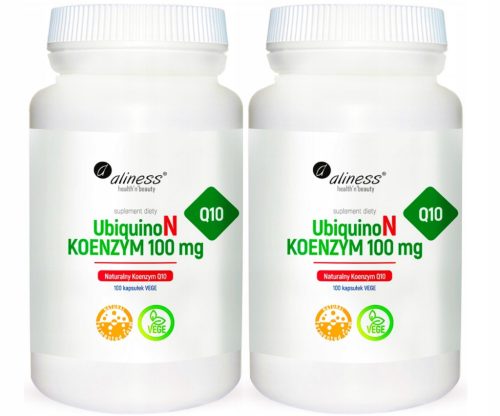 Koenzym Q10 Naturalny UbiquinoN - 100mg, 100 Vegane Kapseln