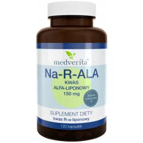   Na-R-ALA Natrium-R-Alpha-Liponsäure, 120 Kapseln - Stabilisiertes Antioxidans