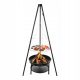  Dreibeinkamin groß hängend Gartenfeuer Grill 2in1