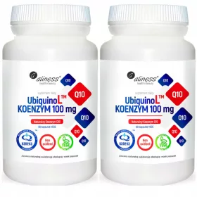   Aliness Ubiquinol™ KANEKA - Natürlicher Coenzym Q10 100mg, 60 VEGE Kapseln x2