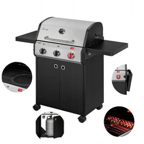  Enders Chicago Next 3 R Turbo 10,6kW Gasgrill Gusseisen-Regalrost