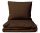 Luxus-Bettwäscheset 160x200 aus 100% Baumwolle, Doppelfarbig mit Kissenbezügen