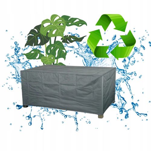 Robuster Ganzjahres-Schutzhülle EKO für Gartenmöbel 250 x 200 x 80 cm, Grau