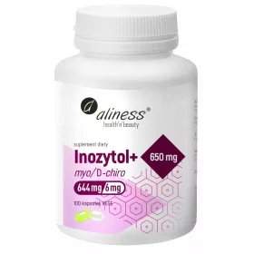   Aliness Inozytol+ 650 mg mit Vitamin B6 - 100 Kapseln für Nerven und Stoffwechsel