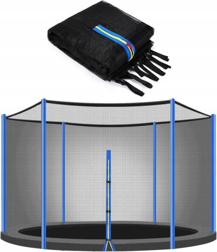  ULTRASPORT Trampolinnetz 8 Fuß 6 Stangen 244 – 252 cm x 6 Pfosten