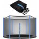  ULTRASPORT Trampolinnetz 8 Fuß 6 Stangen 244 – 252 cm x 6 Pfosten