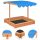  vidaXL Sandkasten mit Dach Tannenholz 115x115x115 cm