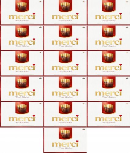 16x Merci Finest Selection Pralinenbox, Schokoladenkollektion, 400g