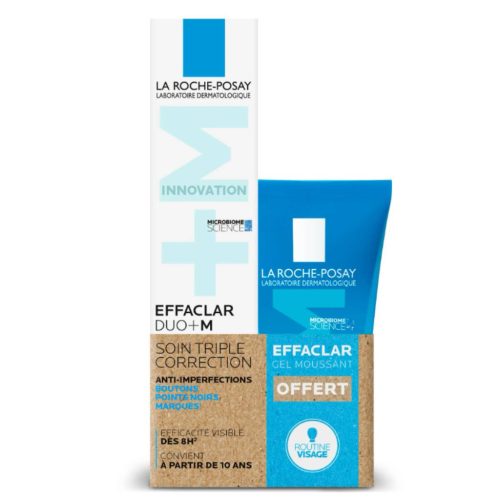 La Roche-Posay Effaclar Duo+M Pflegeset für unreine Haut 40 ml Creme + 50 ml Gel