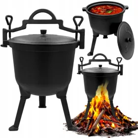  Gusseisentopf 8L Lagerfeuertopf Ungarn Grill