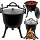  Gusseisentopf 10L Jagdtopf Ungarischer Topf für Lagerfeuergrill