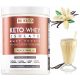 BeKeto Proteinisolat mit MCT Französische Vanille 300g – Ideal für Muskelaufbau und Keto-Diät