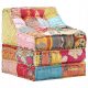  PATCHWORK KISSEN Modularer Pouf POUF SOFA SESSEL Stoffbank Chaiselongue