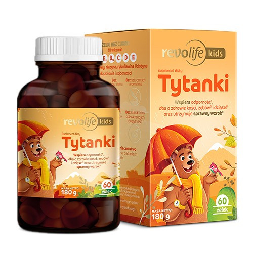 Revolife Kids Tytanki - Multivitamin-Fruchtgummis ohne Zucker für Kinder