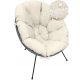  KISSEN FÜR STRING CHAIR WASSERDICHTER PREMIUM CHAIR - cremefarbenes Wildleder