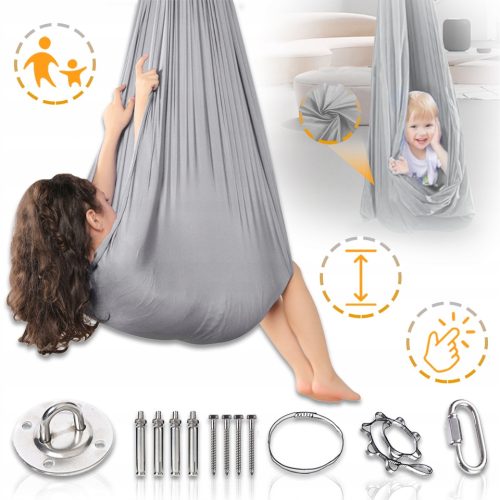  SCHAUKEL EINSTELLBARE THERAPEUTISCHE SENSORISCHE HÄNGEMATTE FÜR KINDER 1,5*2,8 M
