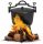  Gusseisen Standkessel 10L Jagdtopf Lagerfeuergrill MultiGarden
