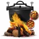  Gusseisen Standkessel 15L Jagdtopf Lagerfeuergrill MultiGarden