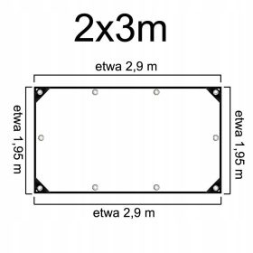   Transparente Plane aus Polyethylen mit UV-Schutz und Edelstahlösen