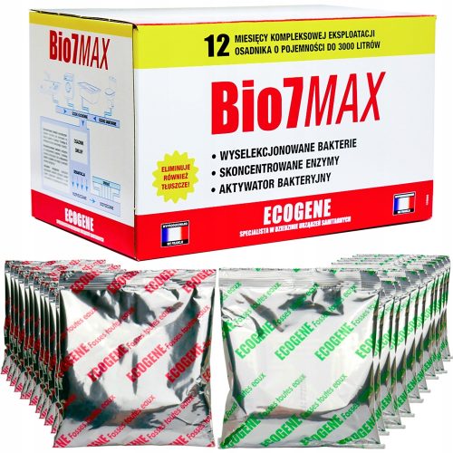  BIO7 MAX 2KG. BAKTERIEN FÜR KLÄRANLAGEN UND KLARGRUBEN SUPER STRONG BIO 7 MAX