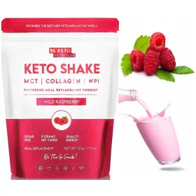   Keto Shake mit Wilde-Himbeergeschmack von BeKeto - Schnelles Keto-Mahlzeit