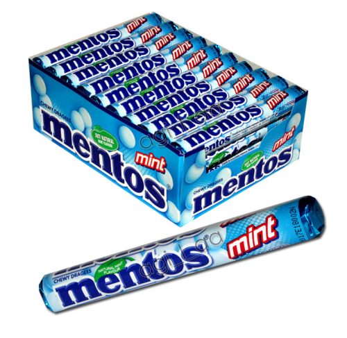 MENTOS MINT Dragees mit natürlichem Minzgeschmack, 40 Stück x 38g