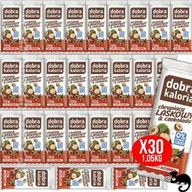   Knuspriger Haselnussriegel mit Schokolade - 35g x 30 Stück (1050g)
