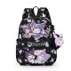 Zenoluxe KUROMI Schwarzer Schulrucksack für Mädchen ab Klasse 6+