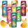 Pringles Kartoffelchips Sortiment in 6 verschiedenen Geschmacksrichtungen, 6x165g