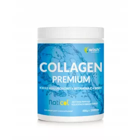   WISH PHARMACEUTICAL® Premium Naturkollagen mit Hyaluronsäure, MSM und Vitamin C, 400g