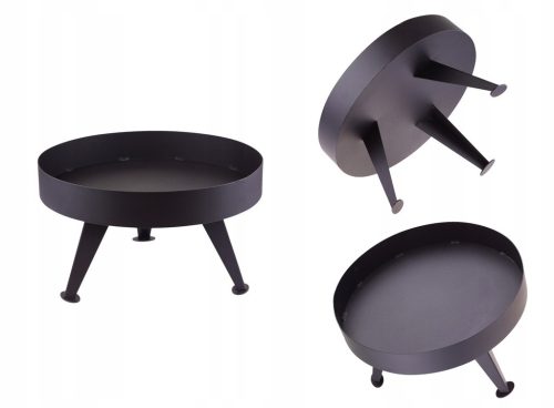  Gartenfeuerstelle 40 cm für Lagerfeuer Grillkessel Stahl schwarz Grill