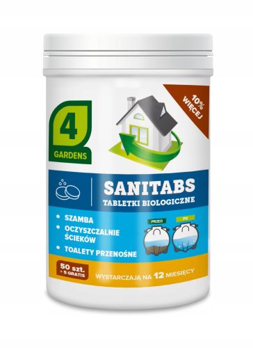  TARGET Sanitabs Bio-Tabletten zur Klärgrubenvorbereitung, 55 Stück