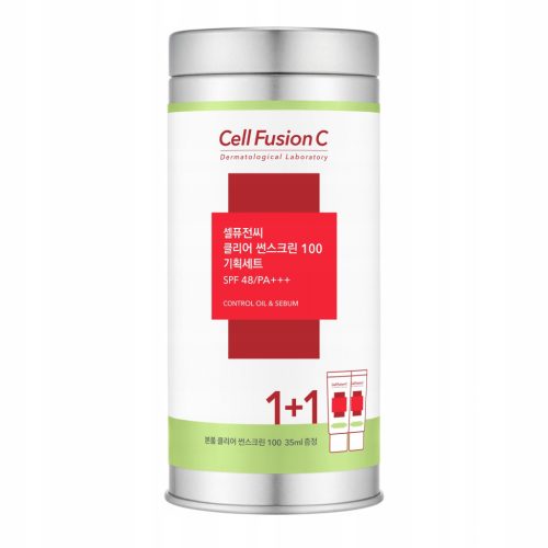 CELL FUSION C Clear Sunscreen Set SPF 48 PA+++: Hochwirksamer Sonnenschutz für problematische Haut, 2 x 35 ml