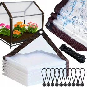   Robuste Transparente Plane aus Polyethylen mit UV-Schutz und Edelstahloczka