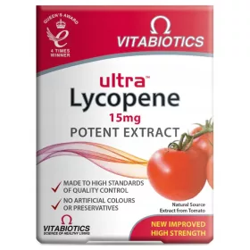   Vitabiotics Ultra Lycopene - Glutenfreies Lycopin-Ergänzungsmittel, 30 Tabletten