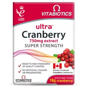   Vitabiotics Ultra Cranberry - Hochdosierte Cranberry-Extrakt Tabletten, 30 Stück